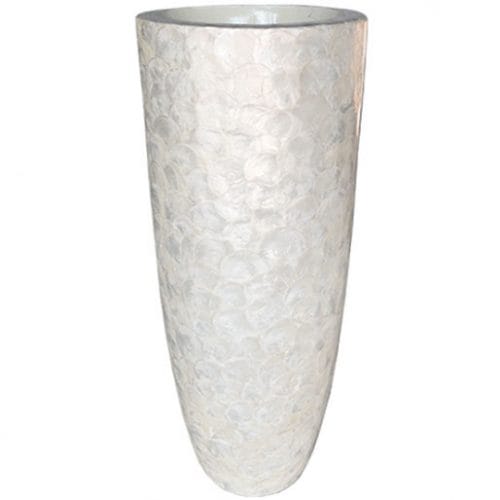 CAPIZ PEARL xl hoge schelpenvaas 122cm