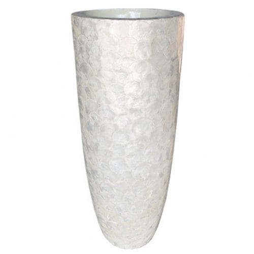 CAPIZ PEARL hoge schelpenvaas 90cm