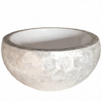 CAPIZ PEARL schelpenvaas 56cm breed