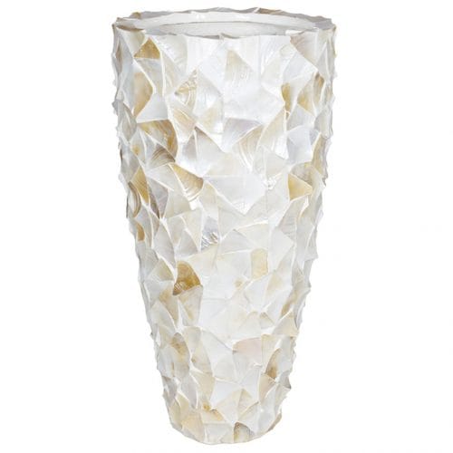 MOTHER OF PEARL hoge schelpenvaas 96cm