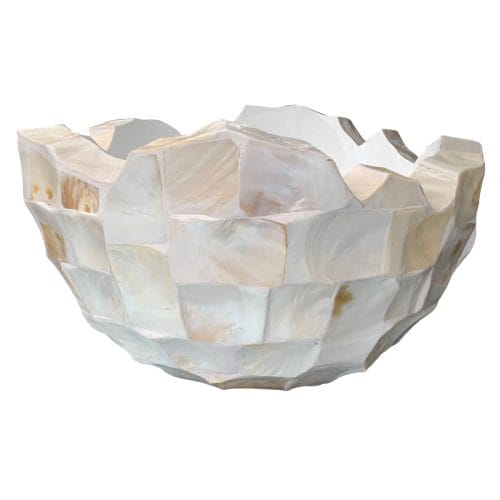 MOTHER OF PEARL design schelpenvaas 45cm breed