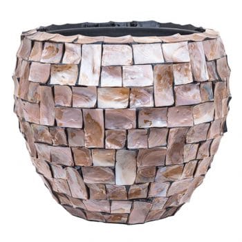 MOTHER OF PEARL grote schelpenvaas 50cm breed