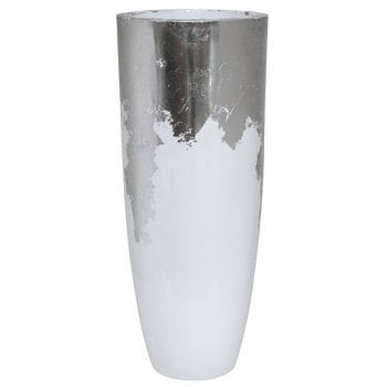 LUNA hoge witte vaas 91cm voor binnen