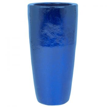 BRAZ hoge blauwe bloempot 70cm voor buiten