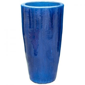BRAZ hoge blauwe bloempot 69cm voor buiten