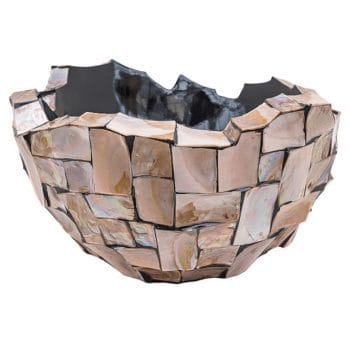 MOTHER OF PEARL design schelpenvaas 45cm breed