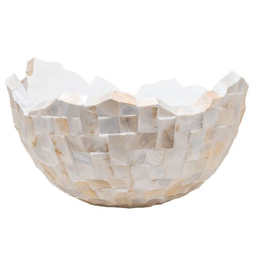 MOTHER OF PEARL design schelpenvaas 70cm breed