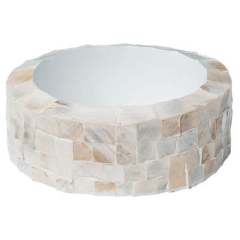 MOTHER OF PEARL schelpenvaas 36cm breed