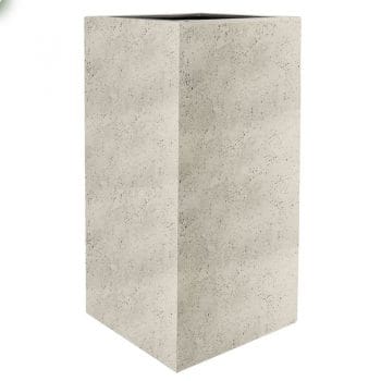 GOA hoge witte plantenbak 80cm