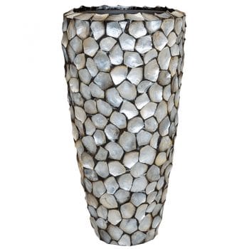 MOTHER OF PEARL hoge schelpenvaas 70cm