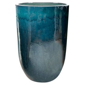 BASCHA grote blauwe bloempot 64cm voor buiten