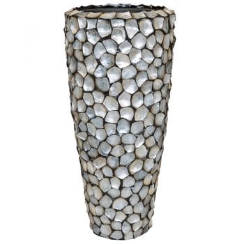 MOTHER OF PEARL hoge schelpenvaas 90cm
