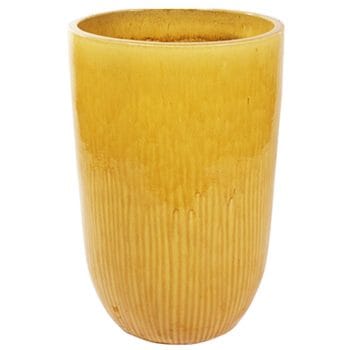 BASCHA grote gele bloempot 64cm voor buiten