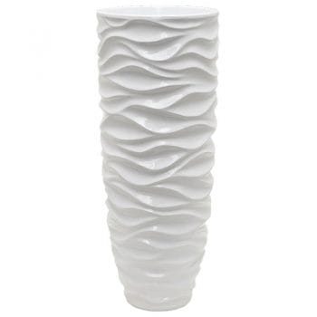 ZALIV hoge witte vaas voor binnen 91cm