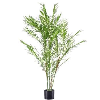 Grote KUNSTPALM CHAMAEDOREA dwergpalm kunstplant 120cm