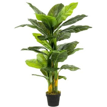 Kunstplant SPATHIPHYLLUM lepelplant groot blad 130cm