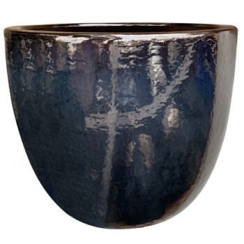 VESPER grote zwart blauwe plantenpot 54cm breed