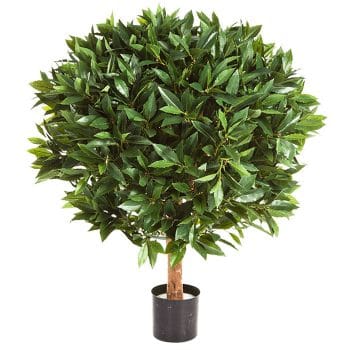 Kunstboom LAURIER bol boompje op stam 40cm