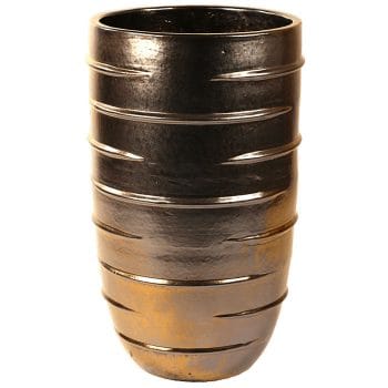 LINEA grote gouden keramiek bloempot 72cm