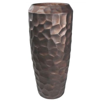 MELLA zwart bronzen hoge XXL vaas 125cm