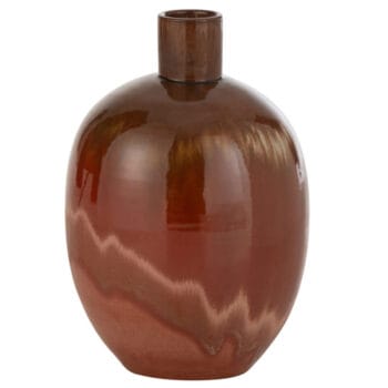 LIOO rode bloemenvaas van keramiek 35cm