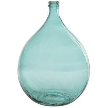 AZURI grote design vaas turquoise blauw 56cm