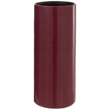 VANA bordeaux rode hoge vaas keramiek 37cm