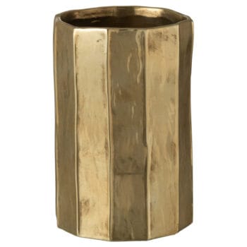 GLORI grote design vaas goud metallic 30cm