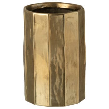 GLORI grote design vaas goud metallic 26cm