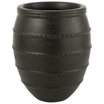 NERAA grote zwarte terracotta bloempot 70cm