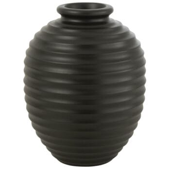 NERAA grote zwarte terracotta vaas voor buiten 66cm