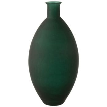 VICEN hoge donkergroene vaas mat glas 58cm