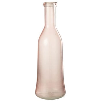 FARA hoge vaas lichtroze glas 45cm