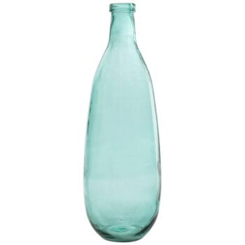 AZURI glazen vaas turquoise hoog design 75cm