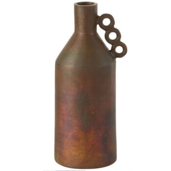 DALII hoge vaas koper brons metaal 35cm