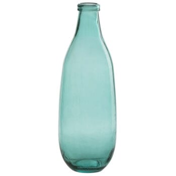 AZURI hoge glazen vaas turquoise zeegroen 42cm