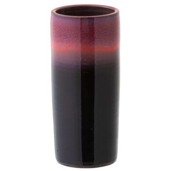 ZARA hoge zwart rode vaas van keramiek 35cm