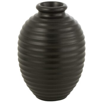 NERAA hoge zwarte terracotta vaas voor buiten 52cm