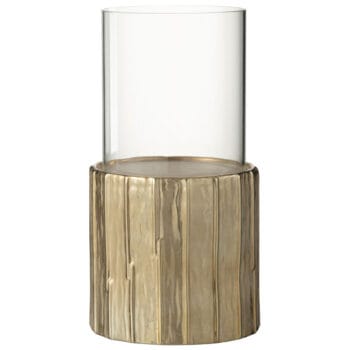 GLORI kaarsenhouder goud - windlicht met glas 44cm