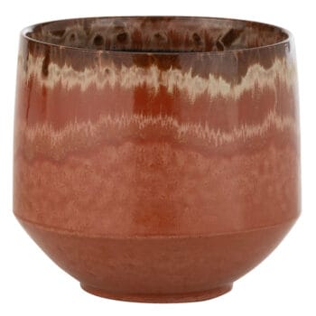 LIOO bloempot rood keramiek 25cm breed