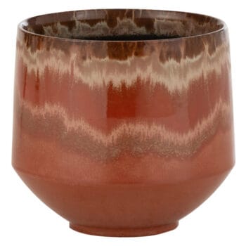 LIOO plantenpot rood keramiek 21cm breed