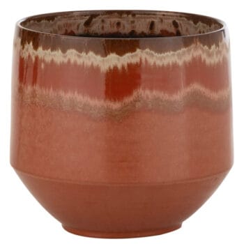 LIOO rode bloempot keramiek 27cm breed