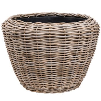 RONI grote rattan bloempot 65cm breed