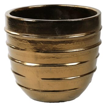 LINEA gouden keramiek bloempot 56cm breed