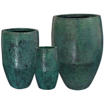 LIVA grote blauwe XL vazen set 88cm