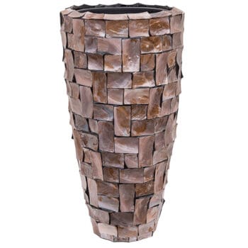 MOTHER OF PEARL hoge schelpenvaas 70cm