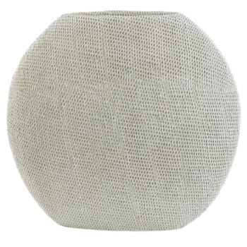 SHABA grote ovale vensterbank vaas beige 50cm breed