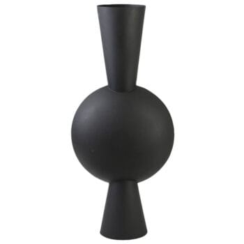MILA hoge XL vaas mat zwart 82cm