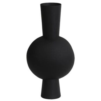 MILA design vaas hoog mat zwart 40cm