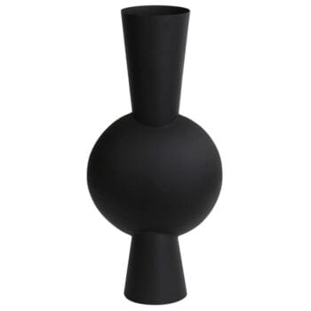MILA hoge vaas in het mat zwart 54cm